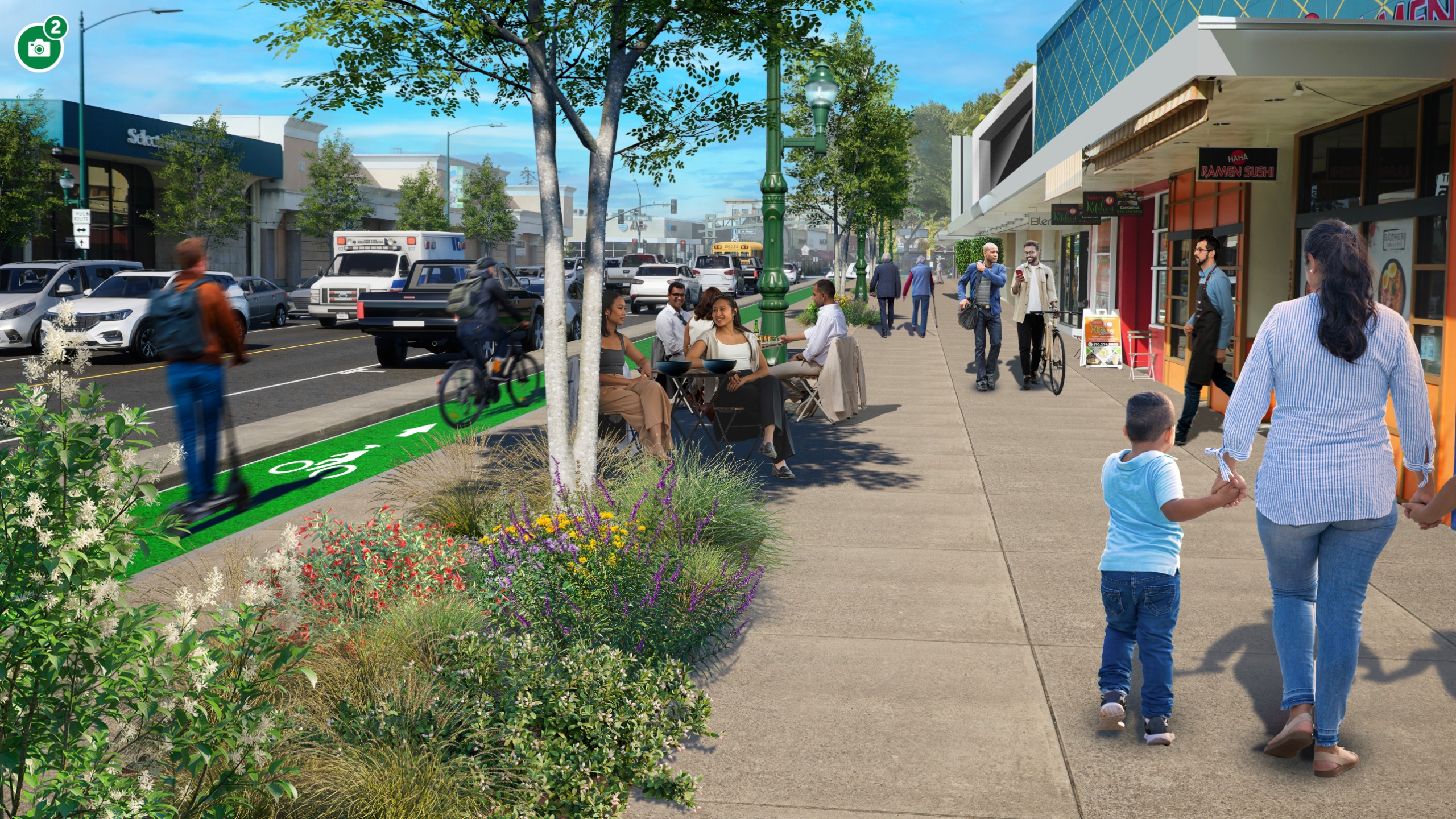 Option 1 - Foothill Blvd