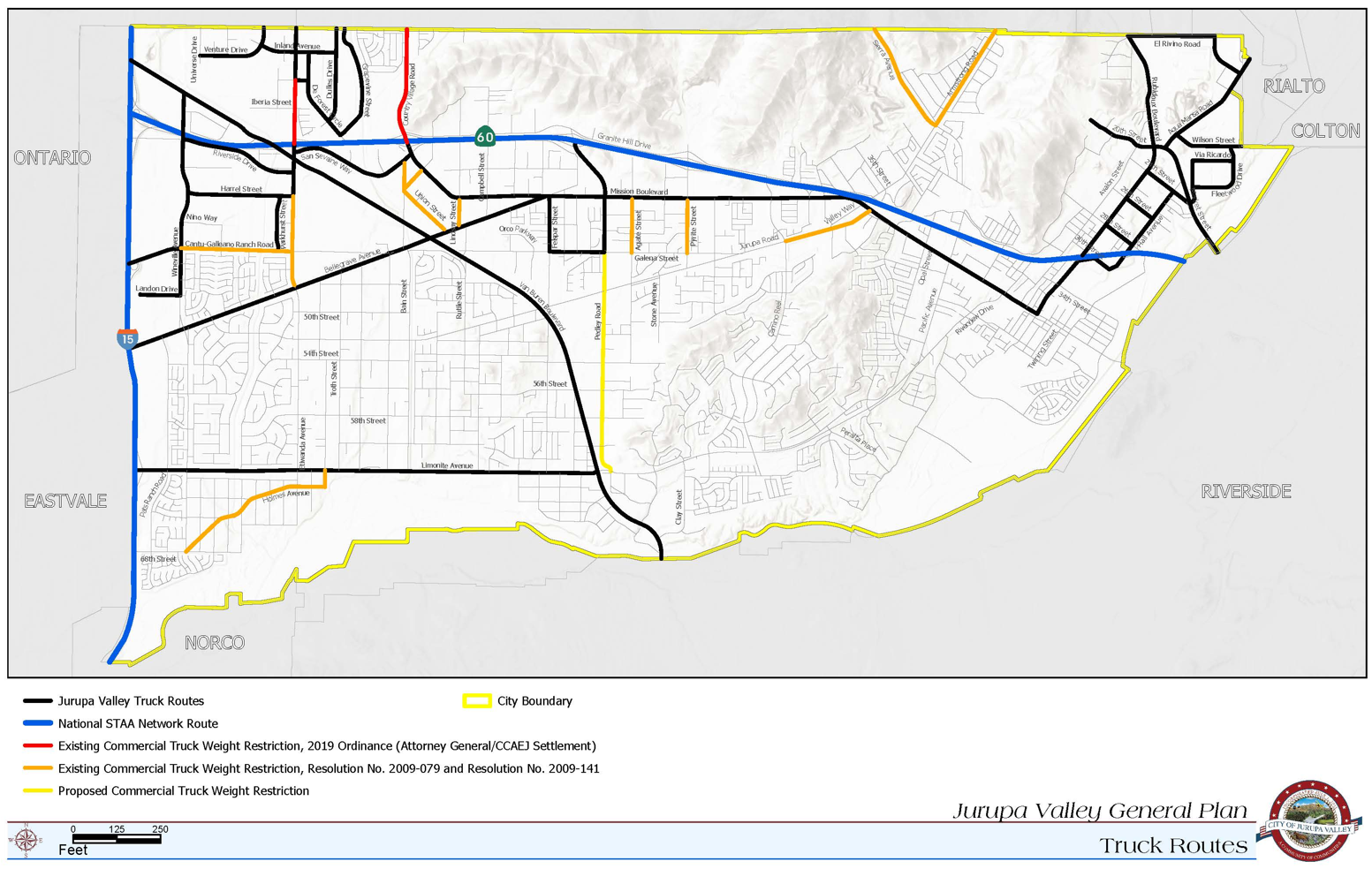 Phase 1: Interim Truck Route Network (Adopted December 2025)